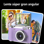 Cámara Digital 4K Retro Pantalla Abatible 8X Zoom