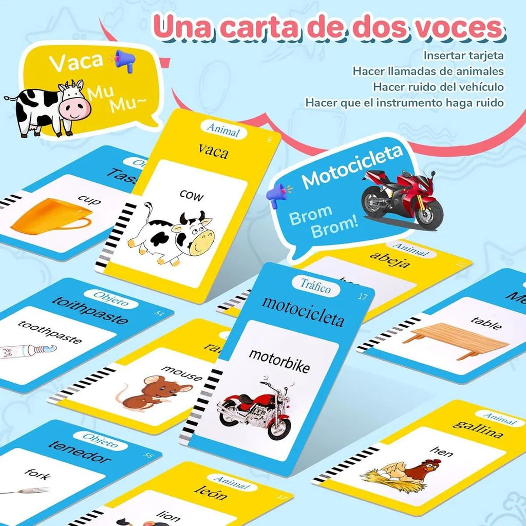 112 Tarjetas Bilingües Inglés - Español con Sonido Niños - Gimideal112 Tarjetas Bilingües Inglés - Español con Sonido NiñosGimidealGimideal112 Tarjetas Bilingües Inglés - Español con Sonido Niños - Gimideal