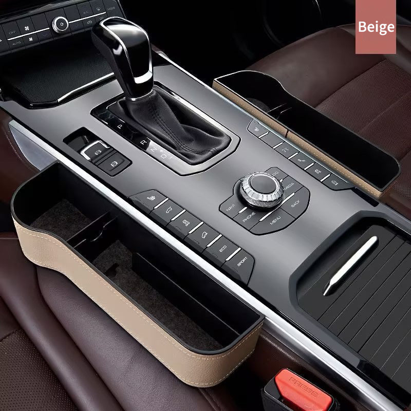 🎉 Organizador Multifuncional de Asiento de Coche de Cuero Genuino
