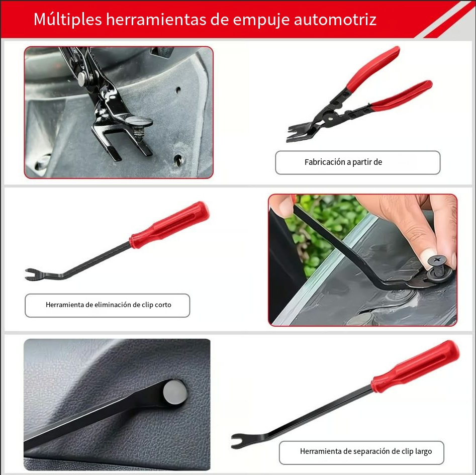 Juego de Pinzas para Remover Clips de Panel 3 Pzs 🚗 - Gimideal