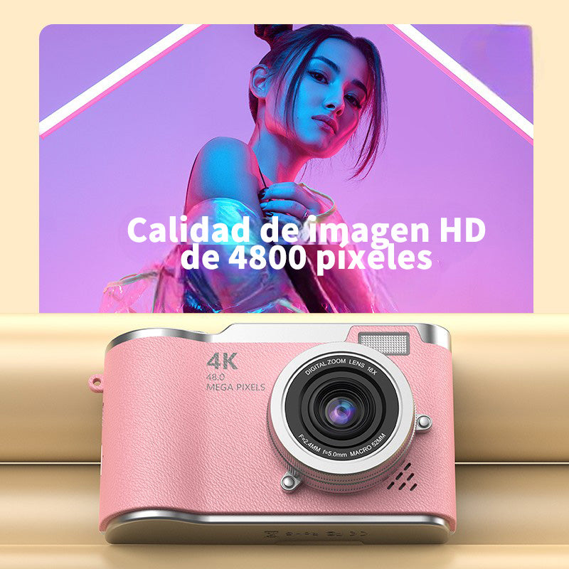 Cámara 4K Retro con 32GB + Lector + Accesorios
