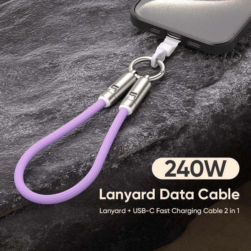 240W USB - C Lanyard Charging Cable: 2 - in - 1 Phone Strap & Fast Charger. - Gimideal240W USB - C Lanyard Charging Cable: 2 - in - 1 Phone Strap & Fast Charger.GimidealGimideal12in - Black240W USB - C Lanyard Charging Cable: 2 - in - 1 Phone Strap & Fast Charger.