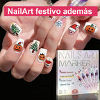 Set 12 Rotuladores Uñas Acrílicos 3D Secado Rápido - Gimideal