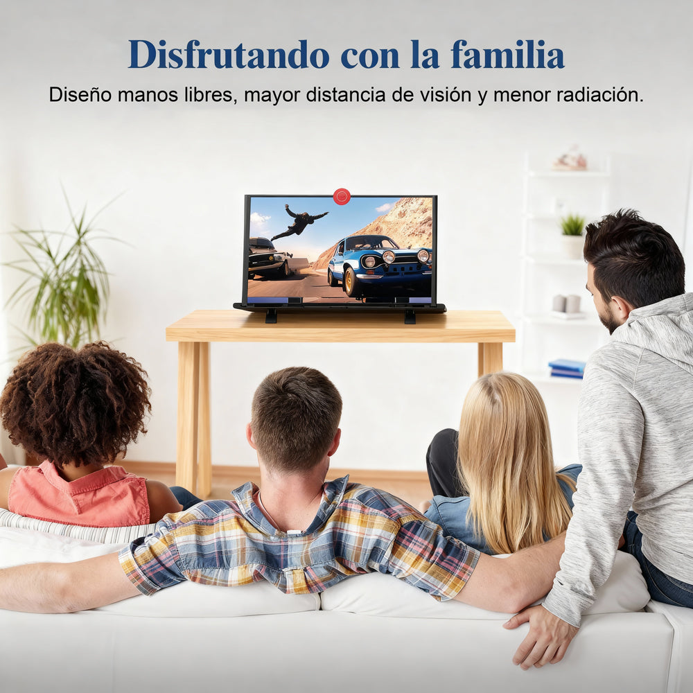 Amplificador Pantalla Móvil 12" | Lupa HD para Teléfono, Protección Ojos