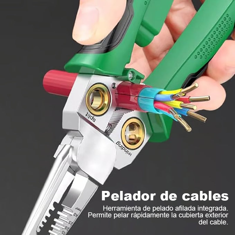 Pelacables y trenzador 8 en 1 para cortar y tirar de cables