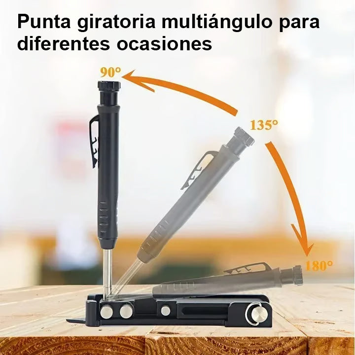 Herramienta multifuncional de construcción tipo lápiz - Herramienta de trazado