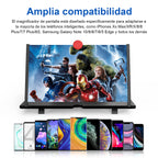 Amplificador Pantalla Móvil 12" | Lupa HD para Teléfono, Protección Ojos