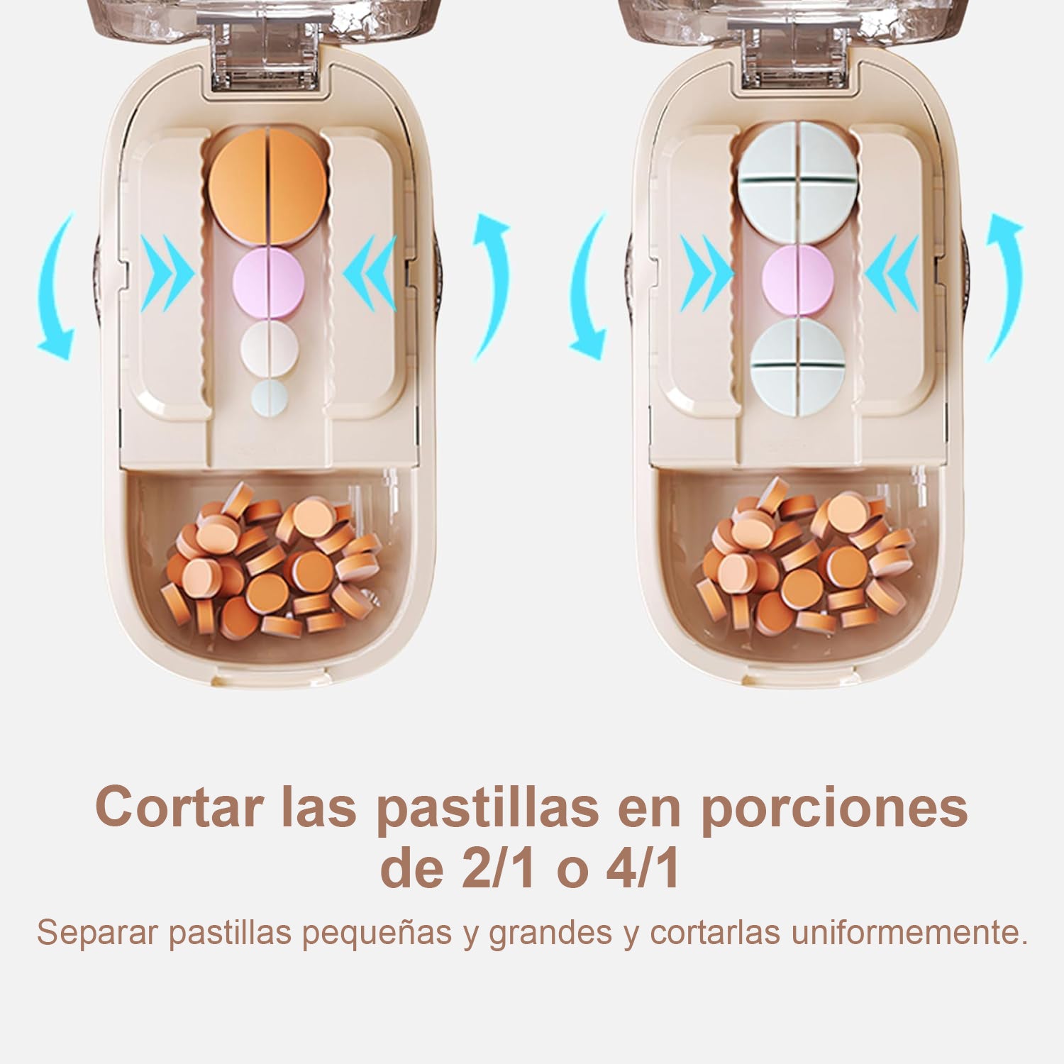 Cortador de Píldoras para Corte Preciso y Rápido de Pastillas - Gimideal