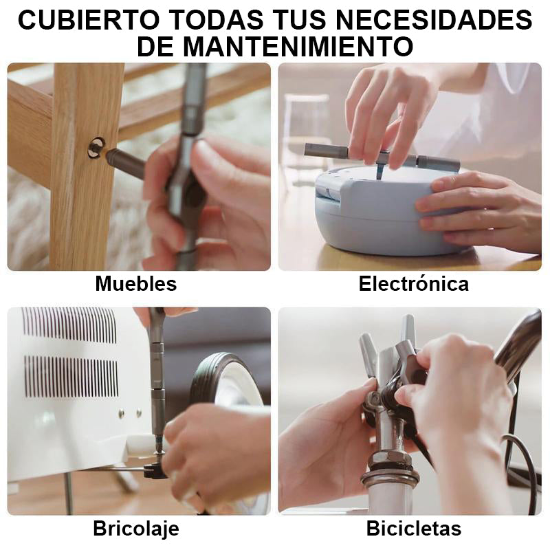 Juego de Destornilladores Magnéticos Multiusos de 24 Piezas