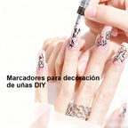 Set 12 Rotuladores Uñas Acrílicos 3D Secado Rápido - Gimideal