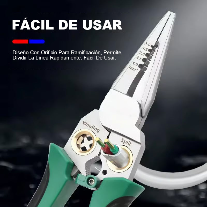 Pelacables y trenzador 8 en 1 para cortar y tirar de cables