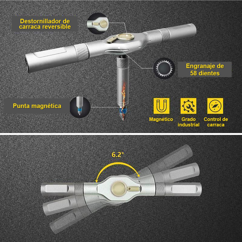 Juego de Destornilladores Magnéticos Multiusos de 24 Piezas