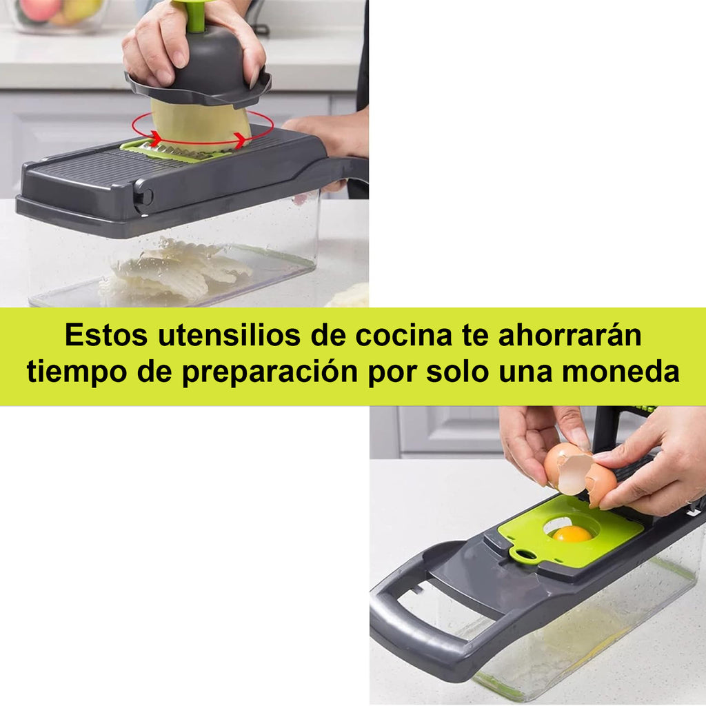 Cortador y rebanador de alimentos multifuncional