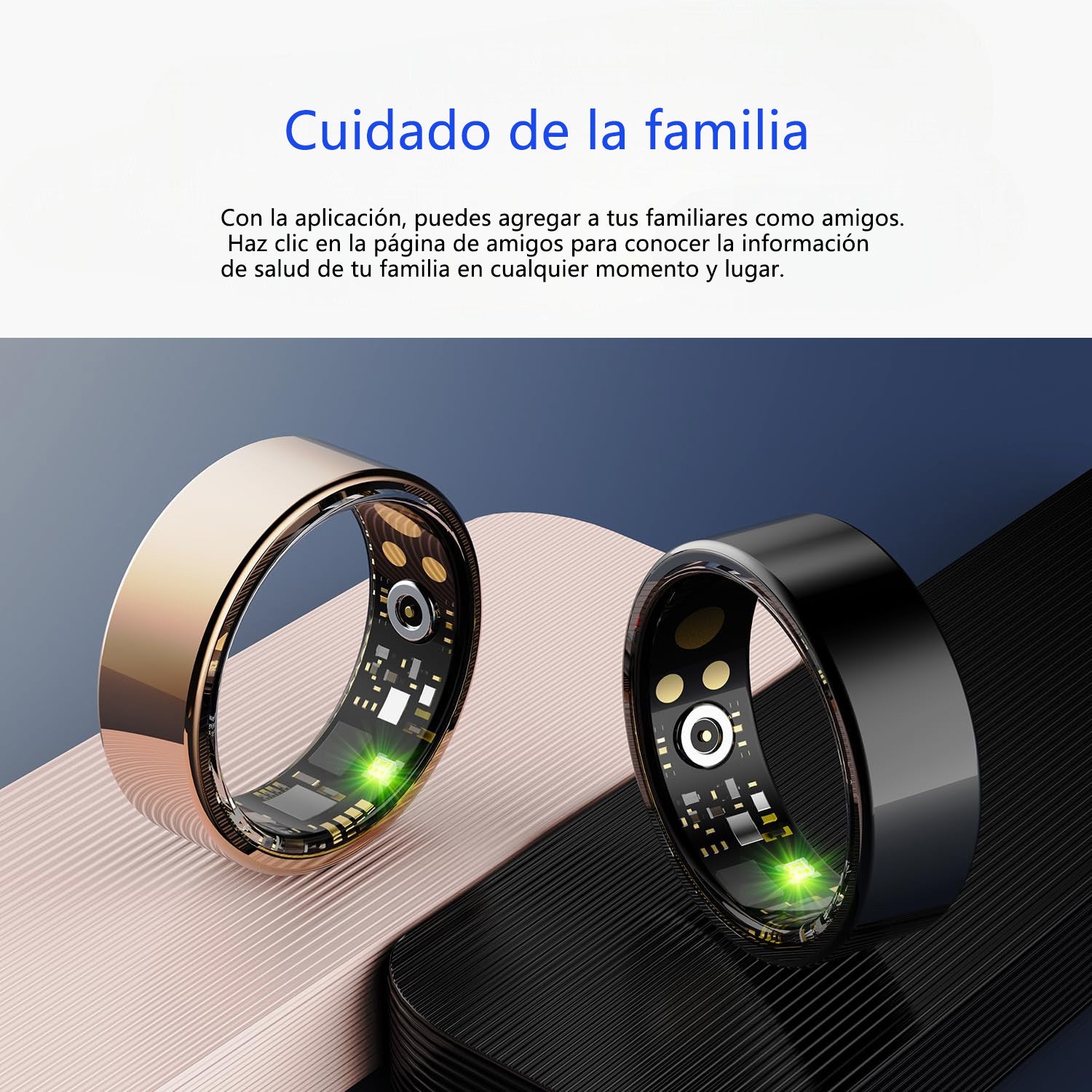 Anillo Inteligente Salud Sueño Estrés Sin Suscripción