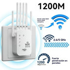 Repetidor WiFi 300/1200Mbps Doble Banda: 6 Antenas Potentes
