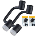 Extensor Giratorio 1080° Grifo, 2 Flujos, Latón Macizo, Fácil Instalación - Gimideal