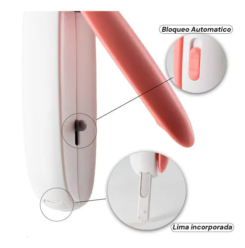 Cortaúñas Gato con Depósito y Lima Oculta Ajustable - Gimideal