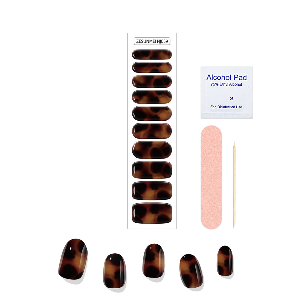 Carey Ámbar - Uñas Gel Semipermanente UV 20 Tiras - Gimideal