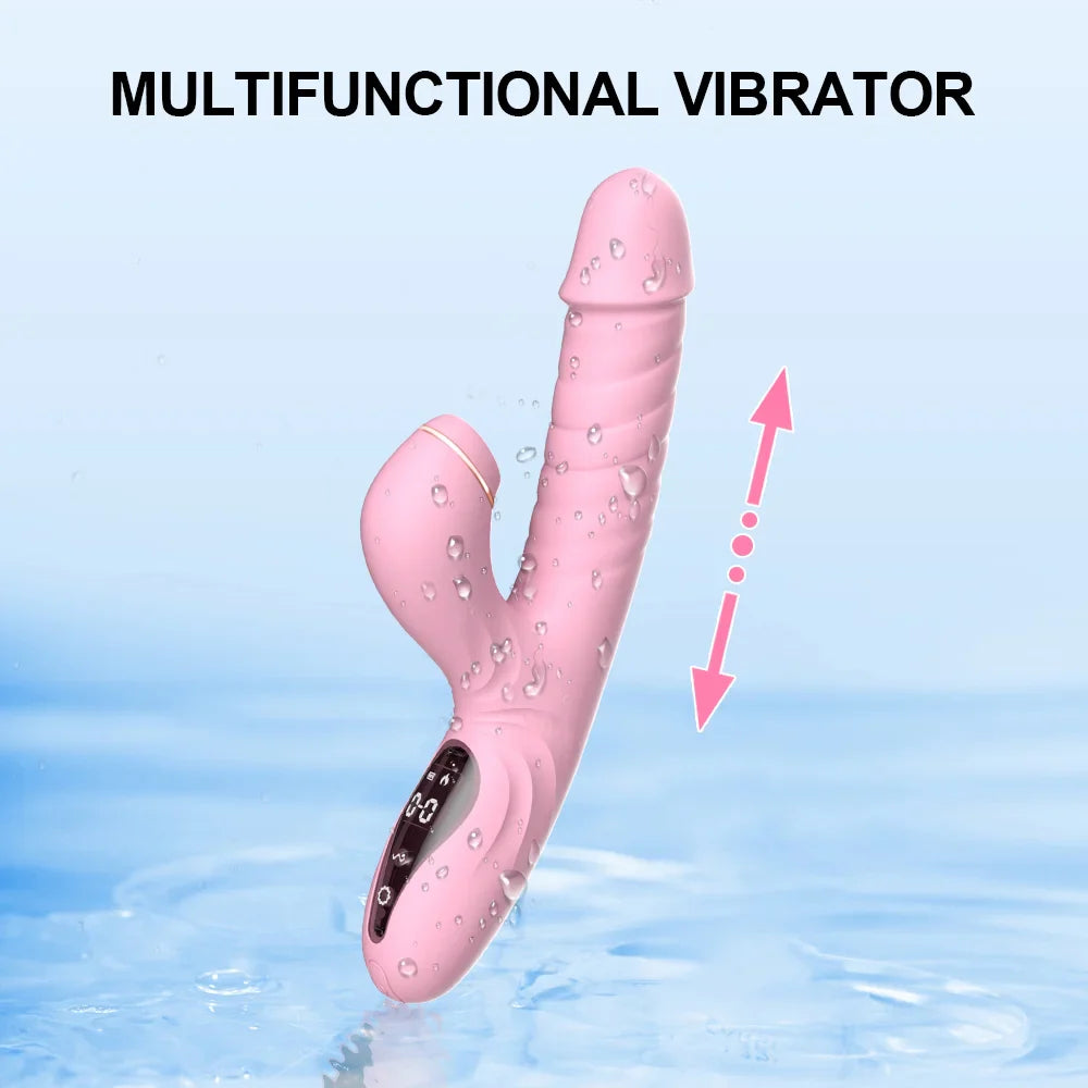 Suck TelescopicHeating Vibrator