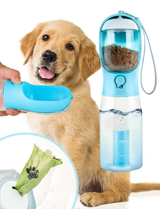 Biberón de Viaje 3 en 1 para Mascotas: 20oz de Agua, Alimento y Dispensador de Bolsas, Antifugas - GimidealBiberón de Viaje 3 en 1 para Mascotas: 20oz de Agua, Alimento y Dispensador de Bolsas, AntifugasGimidealGimidealAzulBiberón de Viaje 3 en 1 para Mascotas: 20oz de Agua, Alimento y Dispensador de Bolsas, Antifugas