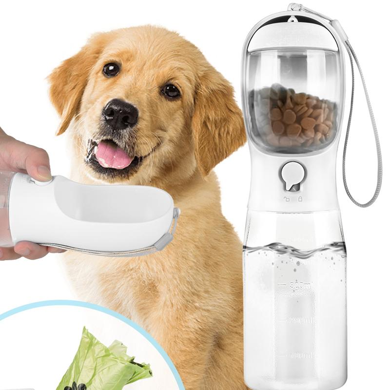 Biberón de Viaje 3 en 1 para Mascotas: 20oz de Agua, Alimento y Dispensador de Bolsas, Antifugas - GimidealBiberón de Viaje 3 en 1 para Mascotas: 20oz de Agua, Alimento y Dispensador de Bolsas, AntifugasGimidealGimidealBlancoBiberón de Viaje 3 en 1 para Mascotas: 20oz de Agua, Alimento y Dispensador de Bolsas, Antifugas