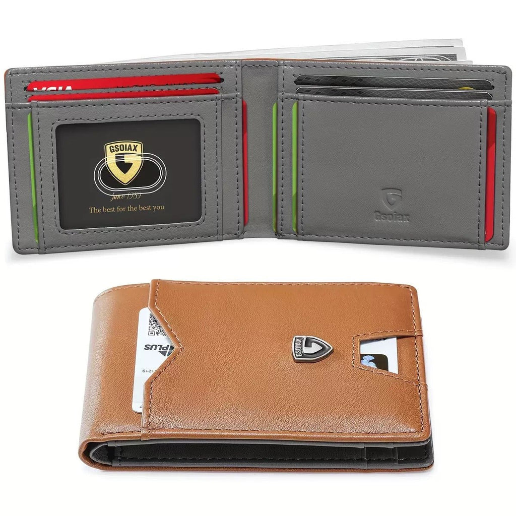 Billetera Ultra Delgada para Hombre - GimidealBilletera Ultra Delgada para HombreGimidealGimidealEstilo 2 (Marrón - Gris)Billetera Ultra Delgada para Hombre