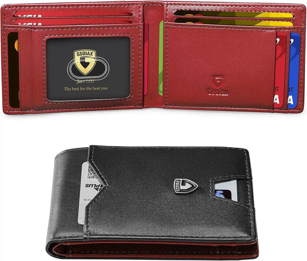 Billetera Ultra Delgada para Hombre - GimidealBilletera Ultra Delgada para HombreGimidealGimidealEstilo 2 (Negro y Rojo)Billetera Ultra Delgada para Hombre