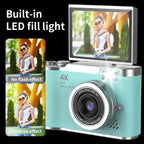 Cámara Digital 4K Retro Pantalla Abatible 8X Zoom - GimidealCámara Digital 4K Retro Pantalla Abatible 8X ZoomGimidealGimidealAzulCámara Digital 4K Retro Pantalla Abatible 8X Zoom