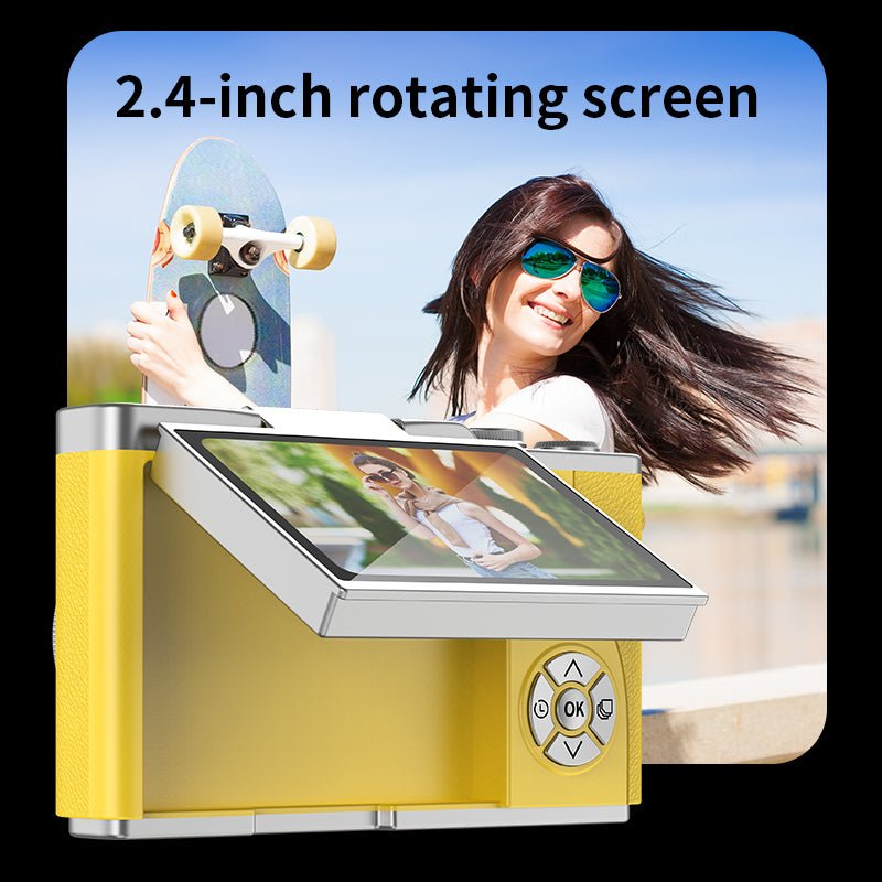 Cámara Digital 4K Retro Pantalla Abatible 8X Zoom - GimidealCámara Digital 4K Retro Pantalla Abatible 8X ZoomGimidealGimidealAzulCámara Digital 4K Retro Pantalla Abatible 8X Zoom