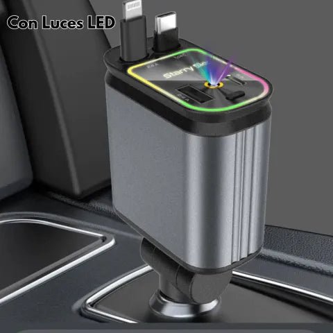 Cargador de Auto 4 en 1 con Cable Retráctil y Luz Estrellada – Carga Rápida PD 66W y Compatibilidad Universal - GimidealCargador de Auto 4 en 1 con Cable Retráctil y Luz Estrellada – Carga Rápida PD 66W y Compatibilidad UniversalGimidealGimidealCargador de Auto 4 en 1 con Cable Retráctil y Luz Estrellada – Carga Rápida PD 66W y Compatibilidad Universal
