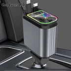 Cargador de Auto 4 en 1 con Cable Retráctil y Luz Estrellada – Carga Rápida PD 66W y Compatibilidad Universal - GimidealCargador de Auto 4 en 1 con Cable Retráctil y Luz Estrellada – Carga Rápida PD 66W y Compatibilidad UniversalGimidealGimidealCargador de Auto 4 en 1 con Cable Retráctil y Luz Estrellada – Carga Rápida PD 66W y Compatibilidad Universal