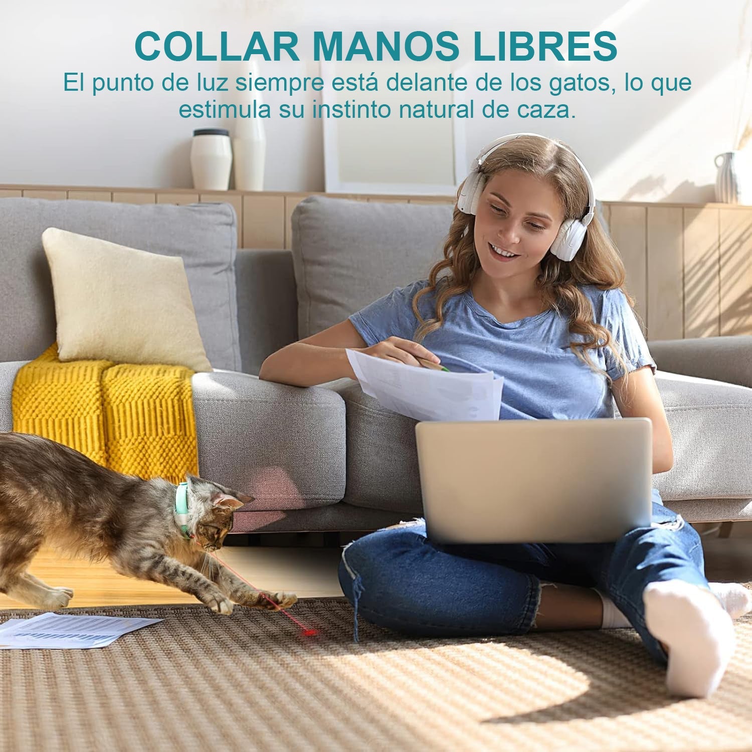 Collar Láser Automático para Gatos Juguete Interactivo - GimidealCollar Láser Automático para Gatos Juguete InteractivoGimidealGimidealVerdeCollar Láser Automático para Gatos Juguete Interactivo - Gimideal