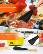Cuchara Espátula de Silicona 2 en 1 – Mango Largo y Corto 🍳 - GimidealCuchara Espátula de Silicona 2 en 1 – Mango Largo y Corto 🍳GimidealGimidealCuchara Espátula de Silicona 2 en 1 – Mango Largo y Corto 🍳 - Gimideal