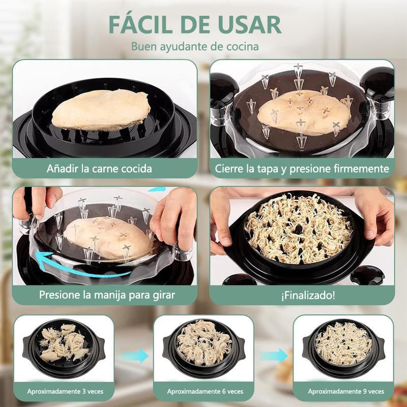 Desmenuzador de pollo rápido | Herramienta eficiente de cocina - GimidealDesmenuzador de pollo rápido | Herramienta eficiente de cocinaGimidealGimidealBlueDesmenuzador de pollo rápido | Herramienta eficiente de cocina