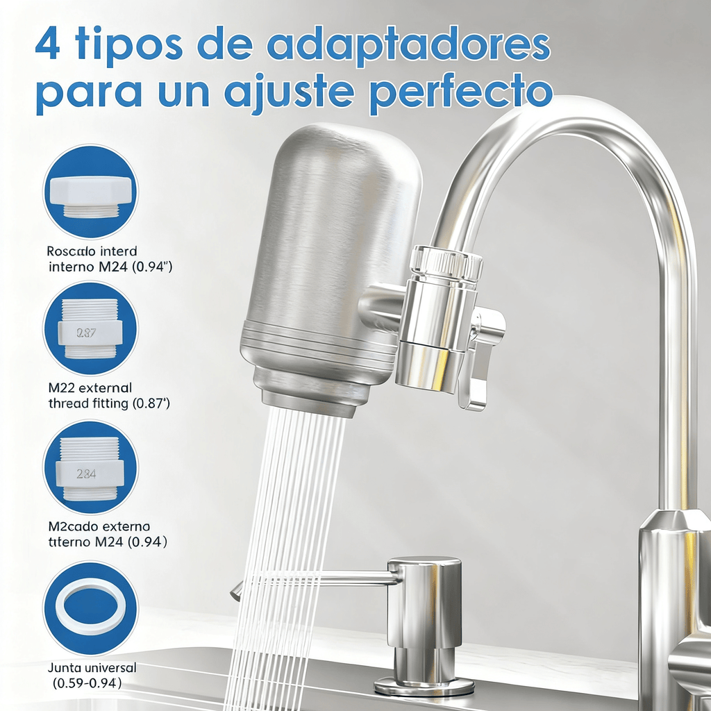 Filtro de Agua de Acero Inoxidable para Caño | Sistema de Filtración Certificado 500 Galones - GimidealFiltro de Agua de Acero Inoxidable para Caño | Sistema de Filtración Certificado 500 GalonesGimidealGimidealFiltro de Agua de Acero Inoxidable para Caño | Sistema de Filtración Certificado 500 Galones