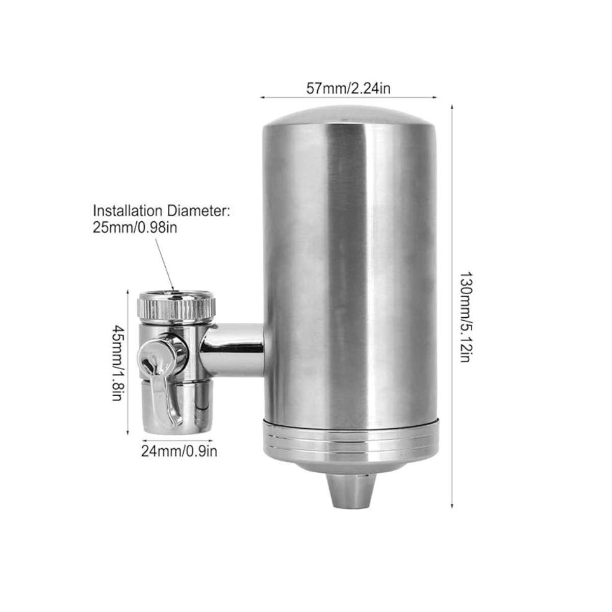 Filtro Purificador de Agua para Grifo de Cocina/Baño - Acero Inoxidable 304 - Elimina Cloro y Sedimentos - Fácil Instalación Universal - GimidealFiltro Purificador de Agua para Grifo de Cocina/Baño - Acero Inoxidable 304 - Elimina Cloro y Sedimentos - Fácil Instalación UniversalGimidealGimideal1 unidad principal (1 cartucho filtrante)Filtro Purificador de Agua para Grifo de Cocina/Baño - Acero Inoxidable 304 - Elimina Cloro y Sedimentos - Fácil Instalación Universal