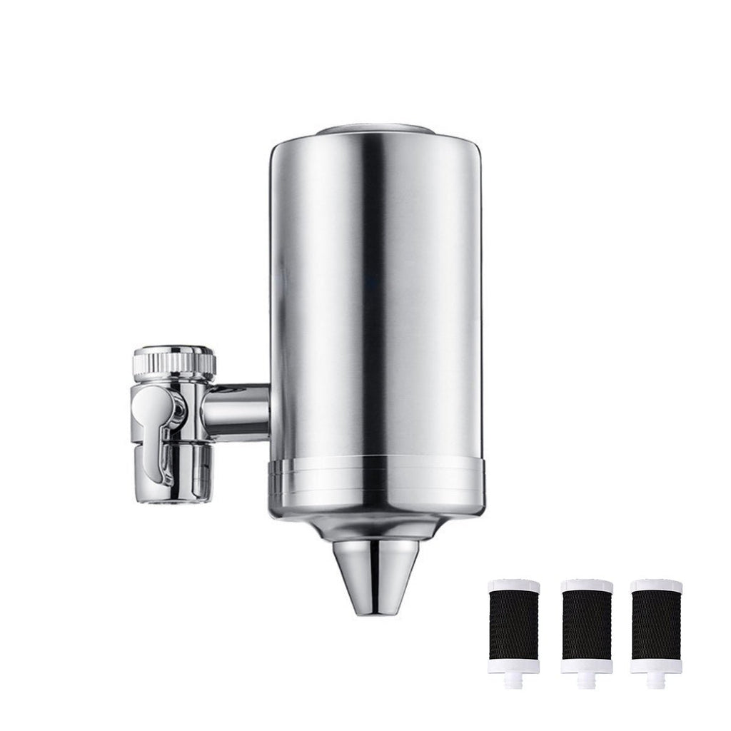 Filtro Purificador de Agua para Grifo de Cocina/Baño - Acero Inoxidable 304 - Elimina Cloro y Sedimentos - Fácil Instalación Universal - GimidealFiltro Purificador de Agua para Grifo de Cocina/Baño - Acero Inoxidable 304 - Elimina Cloro y Sedimentos - Fácil Instalación UniversalGimidealGimideal1 unidad principal (3 cartucho filtrante)Filtro Purificador de Agua para Grifo de Cocina/Baño - Acero Inoxidable 304 - Elimina Cloro y Sedimentos - Fácil Instalación Universal