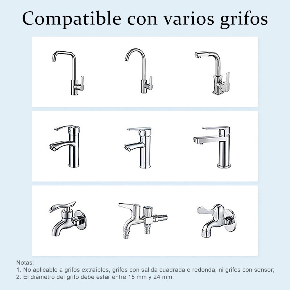 Filtro Purificador de Agua para Grifo de Cocina/Baño - Acero Inoxidable 304 - Elimina Cloro y Sedimentos - Fácil Instalación Universal - GimidealFiltro Purificador de Agua para Grifo de Cocina/Baño - Acero Inoxidable 304 - Elimina Cloro y Sedimentos - Fácil Instalación UniversalGimidealGimideal1 unidad principal (1 cartucho filtrante)Filtro Purificador de Agua para Grifo de Cocina/Baño - Acero Inoxidable 304 - Elimina Cloro y Sedimentos - Fácil Instalación Universal