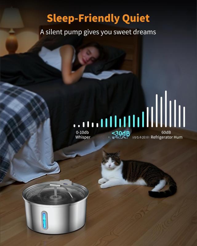 Fuente de Agua Inteligente Inalámbrica para Mascotas 3.2L con Sensor de Movimiento y Acero 304 - GimidealFuente de Agua Inteligente Inalámbrica para Mascotas 3.2L con Sensor de Movimiento y Acero 304GimidealGimidealRoundFuente de Agua Inteligente Inalámbrica para Mascotas 3.2L con Sensor de Movimiento y Acero 304