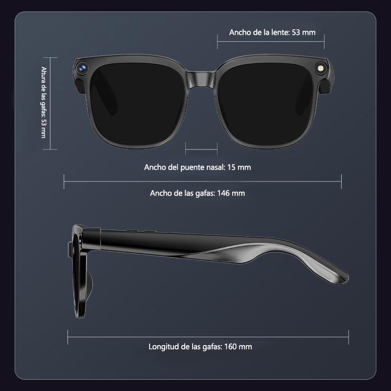 Gafas Inteligentes con Cámara 4K y Bluetooth para Grabar - GimidealGafas Inteligentes con Cámara 4K y Bluetooth para GrabarGimidealGimidealGafas fotocromáticas inteligentes con cámaraGafas Inteligentes con Cámara 4K y Bluetooth para Grabar