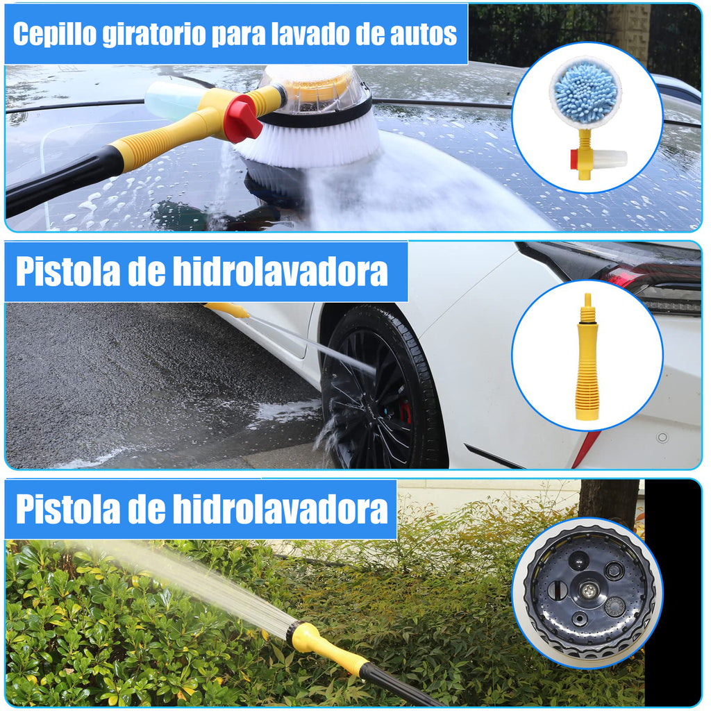 Cepillo Giratorio para Lavado de Autos con Espuma Automática