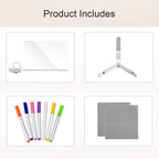 Tablero Dibujo LED Niños Soporte Ajustable 30x20cm - Gimideal