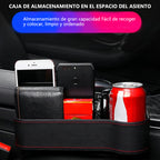 🎉 Organizador Multifuncional de Asiento de Coche de Cuero Genuino
