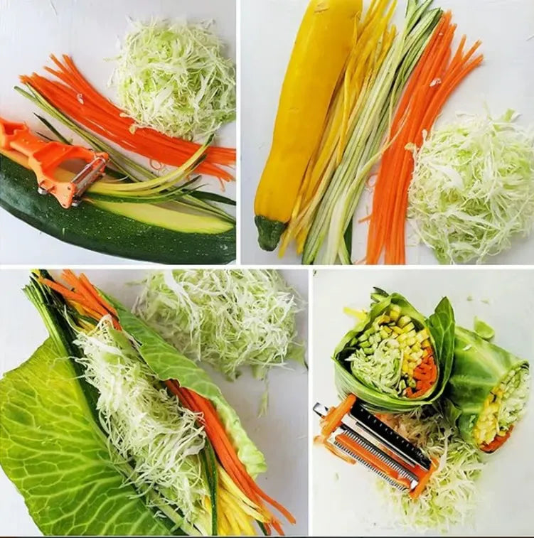 Pelador multifuncional 2 en 1 para frutas y verduras