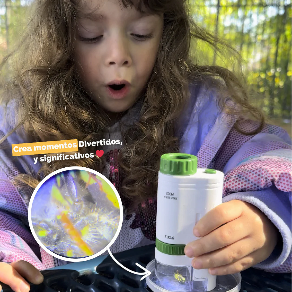 Microscopio Infantil Educativo - Kit de Inicio Científico para Niños