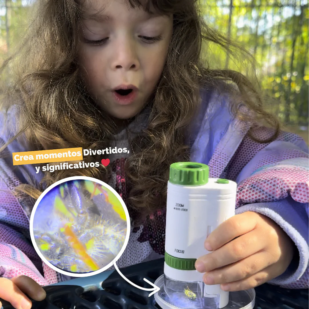 Microscopio Infantil Educativo - Kit de Inicio Científico para Niños