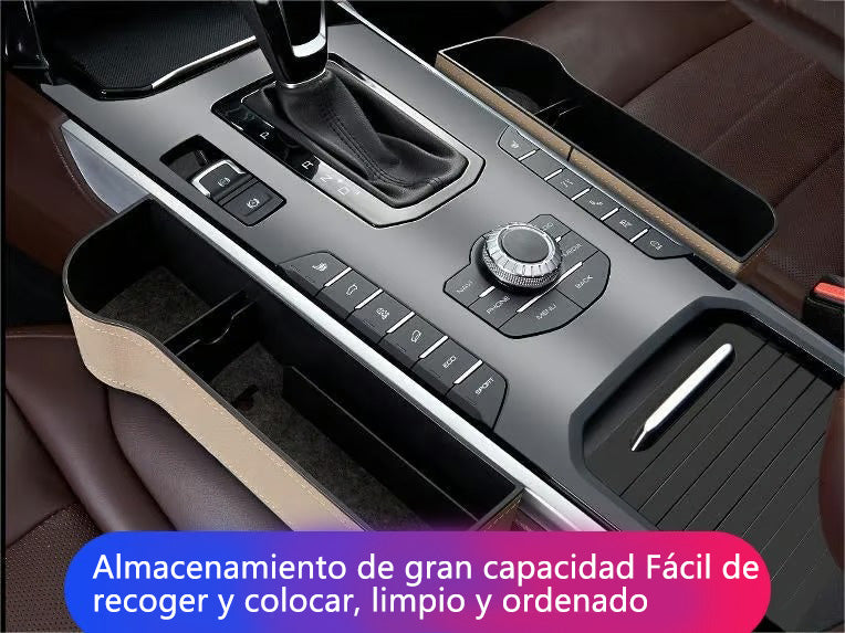 🎉 Organizador Multifuncional de Asiento de Coche de Cuero Genuino