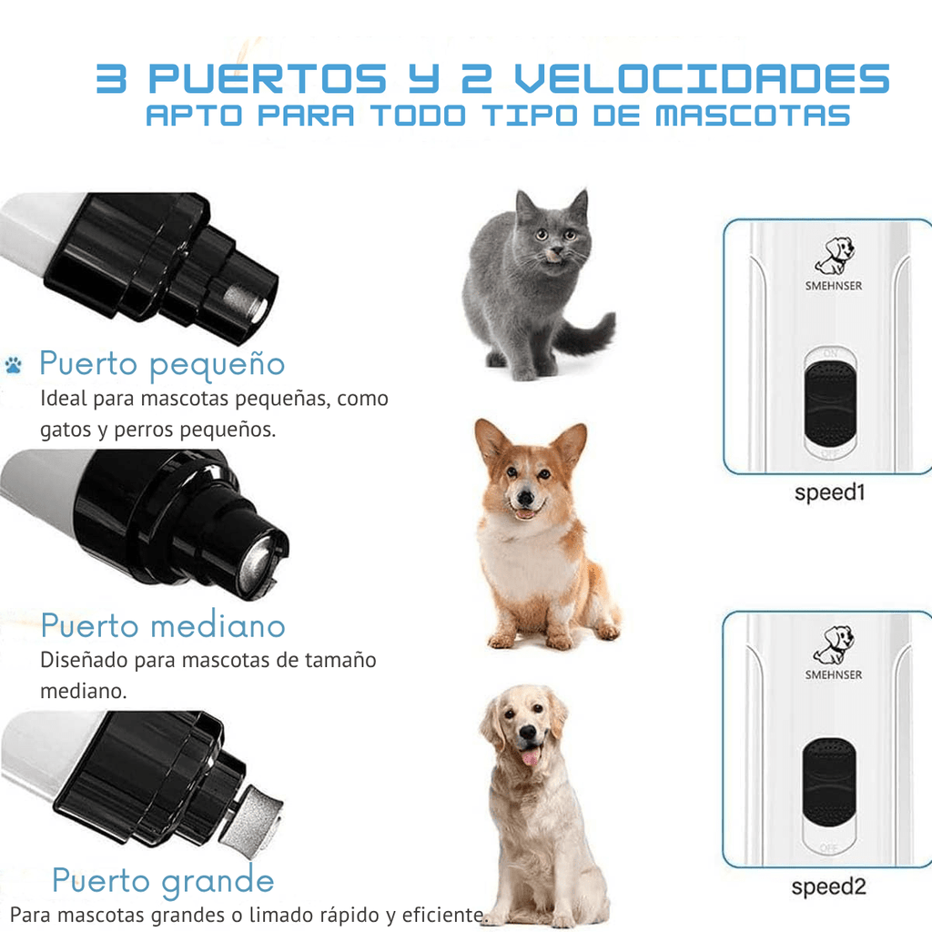 Lima Eléctrica Silenciosa para Uñas de Mascotas – Corta Uñas de Perros y Gatos con Motor Silencioso y Diseño Ergonómico - GimidealLima Eléctrica Silenciosa para Uñas de Mascotas – Corta Uñas de Perros y Gatos con Motor Silencioso y Diseño ErgonómicoGimidealGimidealLima Eléctrica Silenciosa para Uñas de Mascotas – Corta Uñas de Perros y Gatos con Motor Silencioso y Diseño Ergonómico