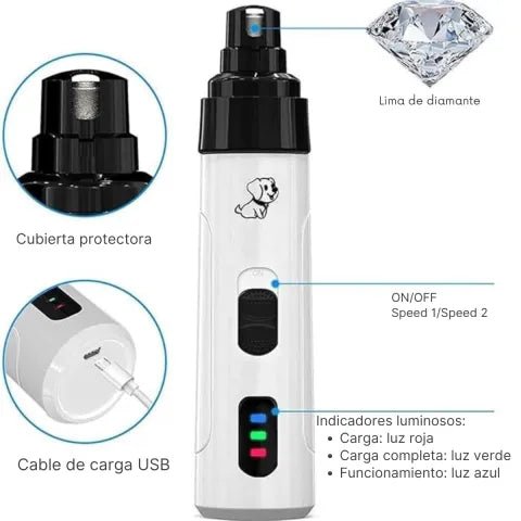 Lima Eléctrica Silenciosa para Uñas de Mascotas – Corta Uñas de Perros y Gatos con Motor Silencioso y Diseño Ergonómico - GimidealLima Eléctrica Silenciosa para Uñas de Mascotas – Corta Uñas de Perros y Gatos con Motor Silencioso y Diseño ErgonómicoGimidealGimidealLima Eléctrica Silenciosa para Uñas de Mascotas – Corta Uñas de Perros y Gatos con Motor Silencioso y Diseño Ergonómico