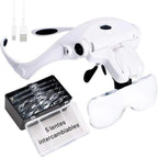 Lupa de Cabeza LED con 5 Lentes Intercambiables y Carga USB – Amplificador de Visión para Trabajos de Precisión - GimidealLupa de Cabeza LED con 5 Lentes Intercambiables y Carga USB – Amplificador de Visión para Trabajos de PrecisiónGimidealGimidealLupa de Cabeza LED con 5 Lentes Intercambiables y Carga USB – Amplificador de Visión para Trabajos de Precisión